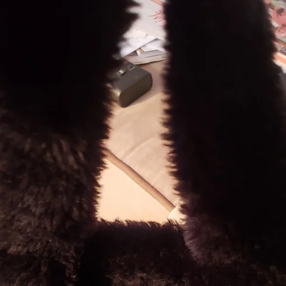 Faux leather fur trimmed tote bag - Picture 5 of 10